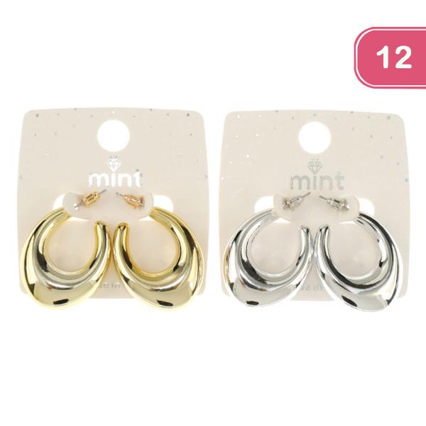 CHUNKY EARRINGS (12 UNITS)