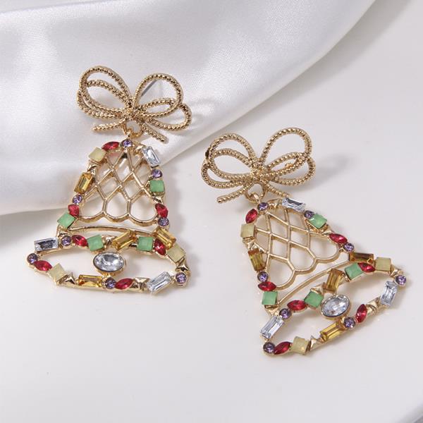 CHRISTMAS BELL DANGLE EARRING