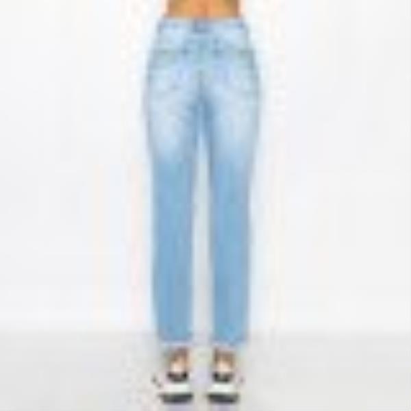 ($12.60 x 15PCS) DESTRUCTED ROLLED CUFF BOYFRIEND JEAN