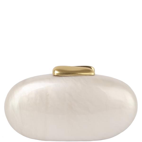 OVAL ACRYLIC EVENING CLUTCH BAG