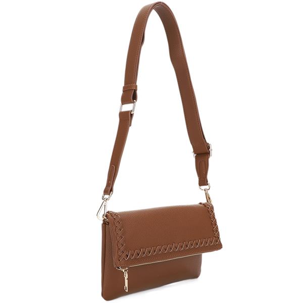 SMOOTH WHIPSTITCH CROSSBODY BAG