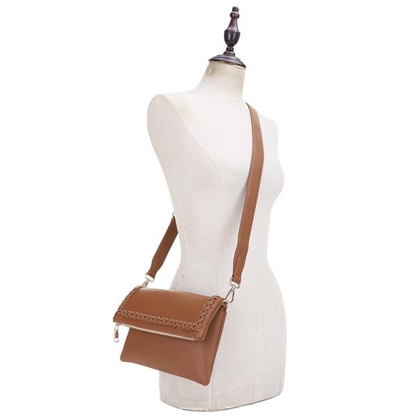 SMOOTH WHIPSTITCH CROSSBODY BAG