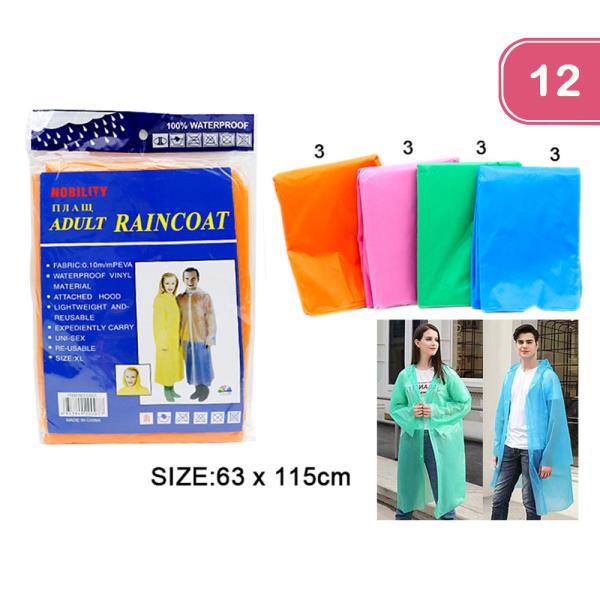 ADULT RAINCOAT (12 UNITS)