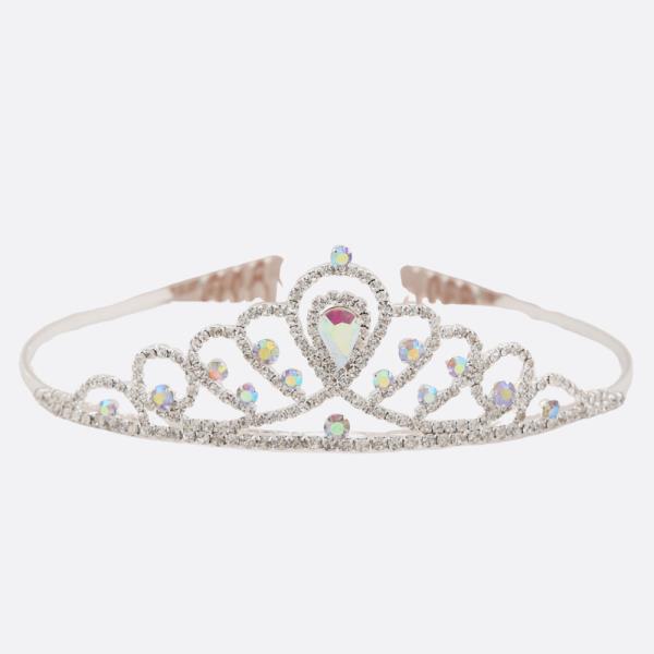 RHINESTONE CROWN TIARA