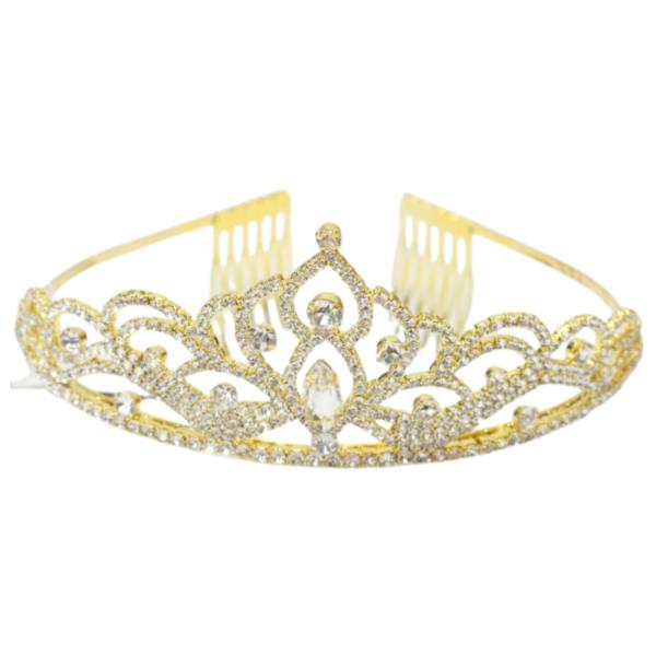 RHINESTONE CROWN TIARA