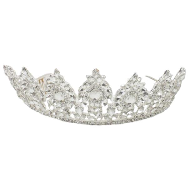 RHINESTONE CROWN TIARA