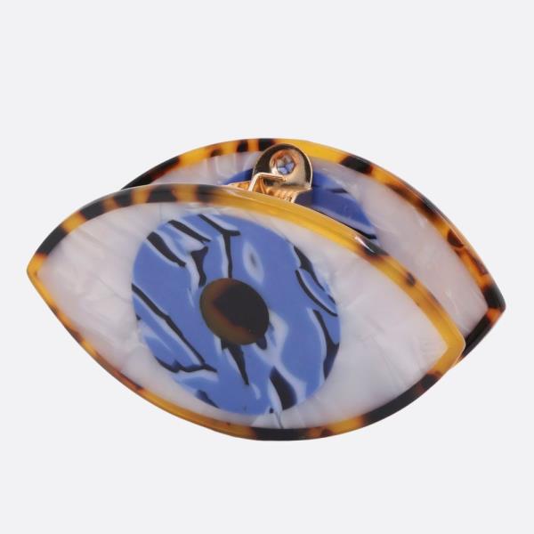 ACETATE EYE CLAW HAIR CLIP