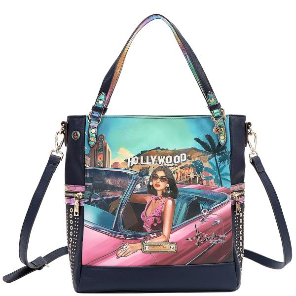 NICOLE LEE HOLLYWOOD DRIVE LARGE TOTE BAG