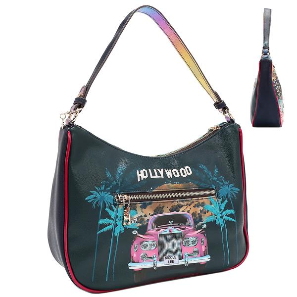 NICOLE LEE HOLLYWOOD DRIVE SHOULDER BAG