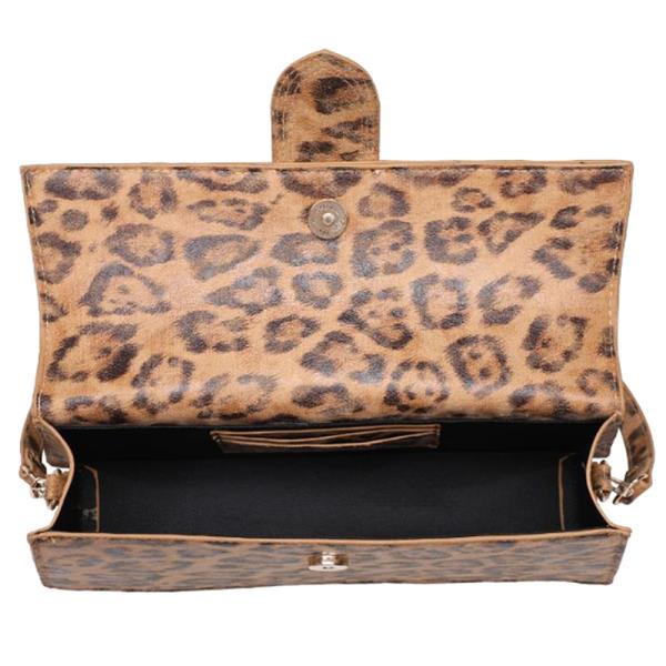 SMOOTH LEOPARD VIOLET CROSSBODY