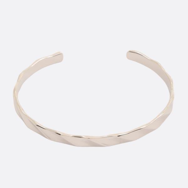 SODAJO HAMMERED METAL CUFF GOLD DIPPED BRACELET