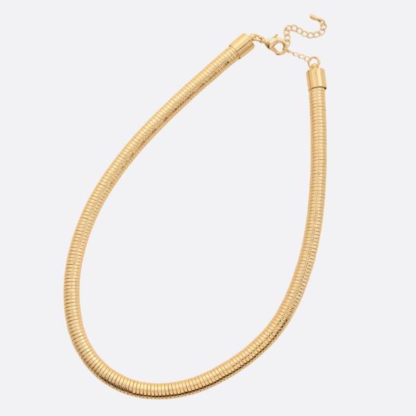 SODAJO METAL LINK GOLD DIPPED NECKLACE