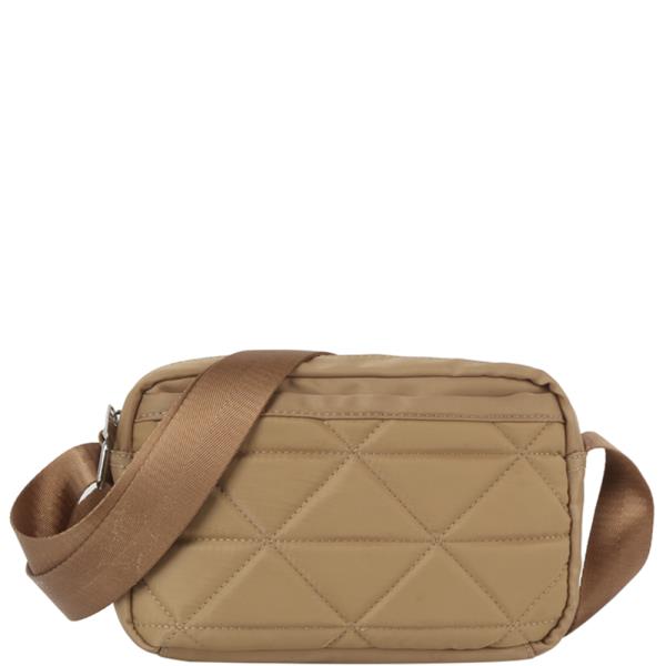 SMOOTH QUILTED ZIPPER CROSSBODY BAG