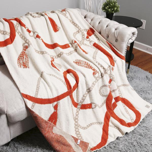 CHAIN PATTERN LUXURY SOFT THROW BLANKET