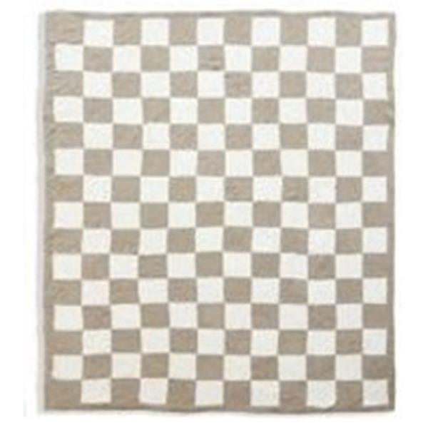 CHECKERED REVERSIBLE THROW BLANKET