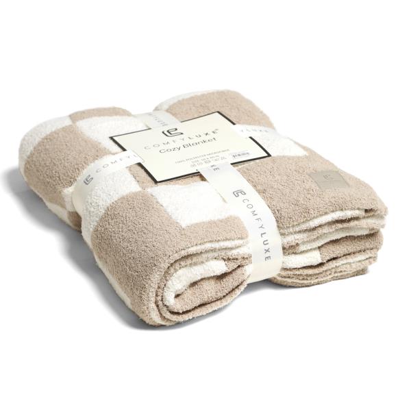 CHECKERED REVERSIBLE THROW BLANKET