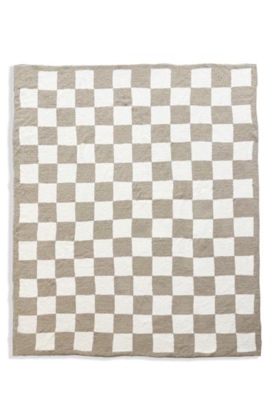 CHECKERED REVERSIBLE THROW BLANKET