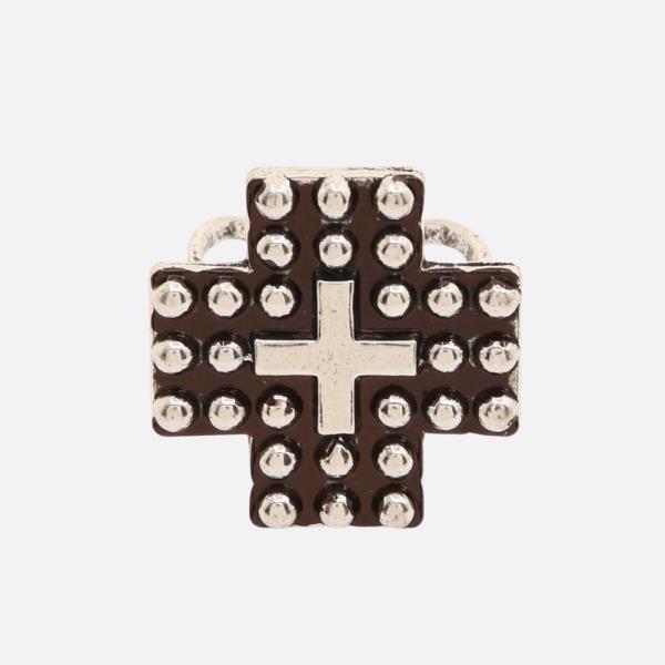 WESTERN STYLE CROSS METAL RING