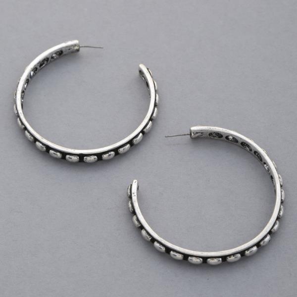 WESTERN STYLE OPEN HOOP EARRING