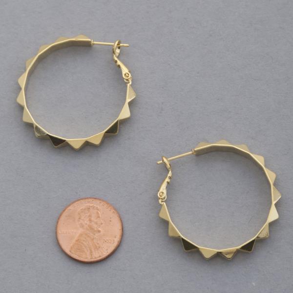 14K GOLD DIPPED HOOP EARRING