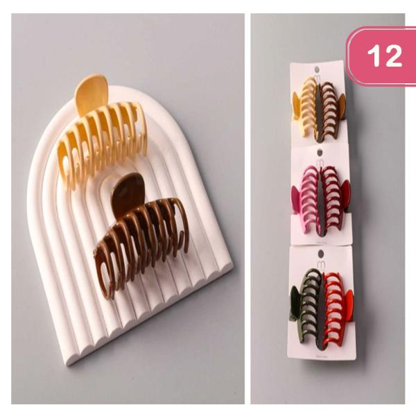 ROUND COMB CLAW CLIP (12 UNITS)