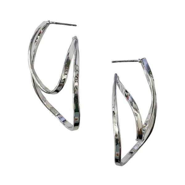 METAL TEARDROP POST EARRING