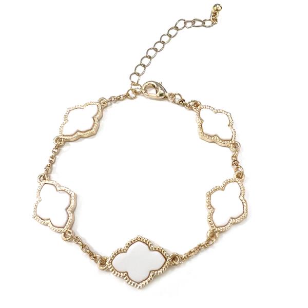 CLOVER METAL CHAIN BRACELET