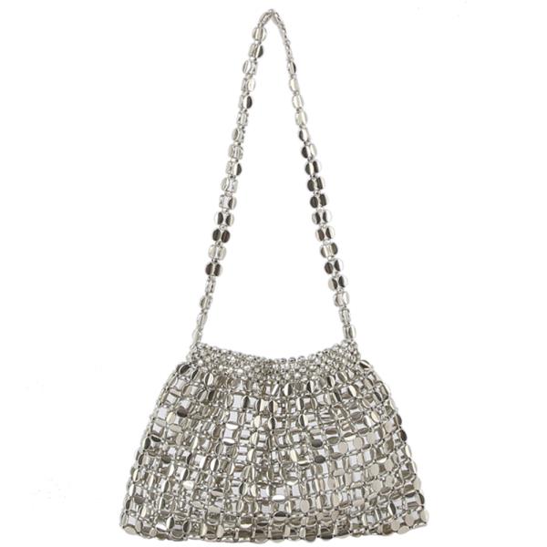 MODERN METALLIC DESIGN SHOULDER BAG