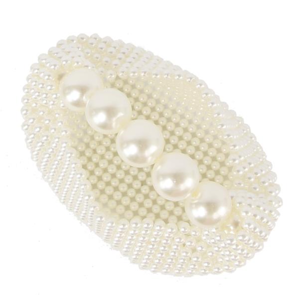 ALL OVER BEADED PEARL CLUTCH BAG