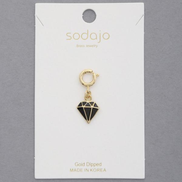 SODAJO DIAMOND GOLD DIPPED NECKLACE CHARM