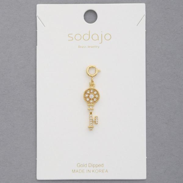 SODAJO KEY GOLD DIPPED NECKLACE CHARM