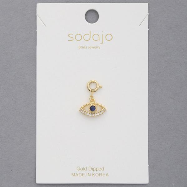 SODAJO EYE GOLD DIPPED NECKLACE CHARM