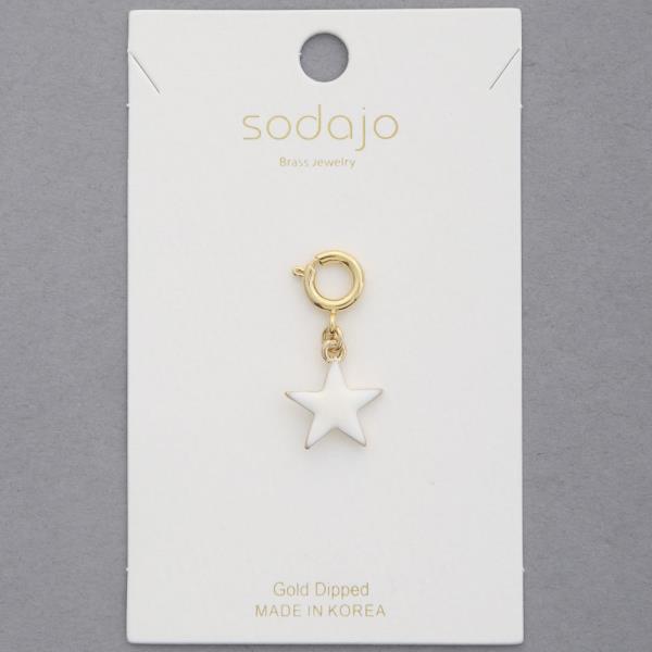 SODAJO STAR GOLD DIPPED NECKLACE CHARM