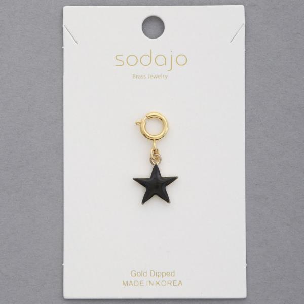 SODAJO STAR GOLD DIPPED NECKLACE CHARM