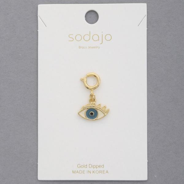 SODAJO EYE NECKLACE GOLD DIPPED CHARM