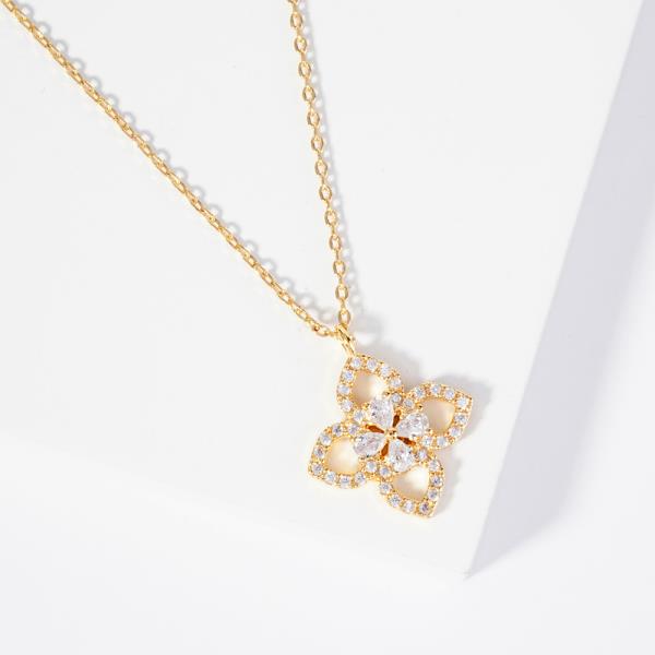 18K GOLD RHODIUM BEACON OF HOPE NECKLACE