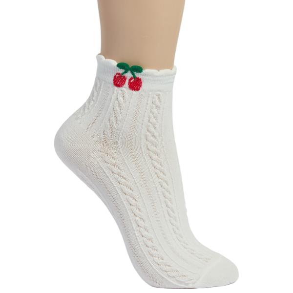 CHERRY ANKLE SOCKS