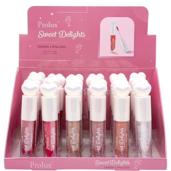 SWEET DELIGHTS SHEEN LIPGLOSS (24 UNITS)