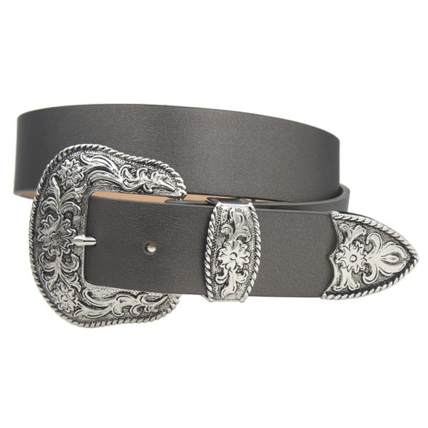 ASHLEY FLORA WESTERN BUCKLE BELT