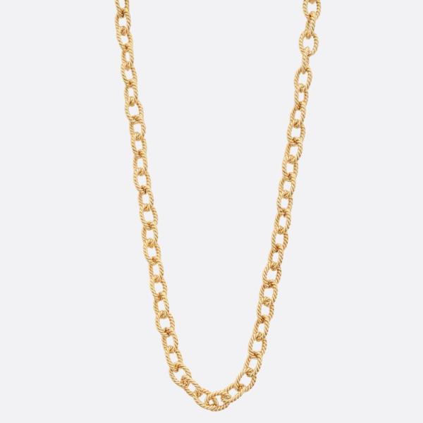 SODAJO OVAL LINK GOLD DIPPED NECKLACE