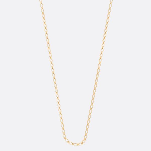 SODAJO DAINTY OVAL LINK GOLD DIPPED EARRING