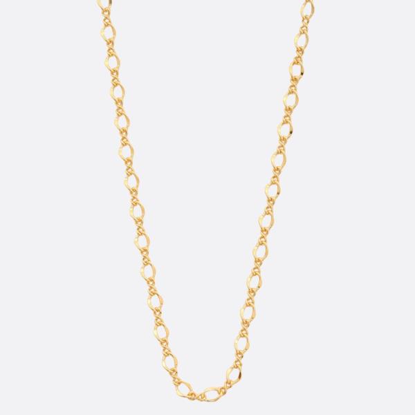 SODAJO CIRCLE LINK GOLD DIPPED NECKLACE