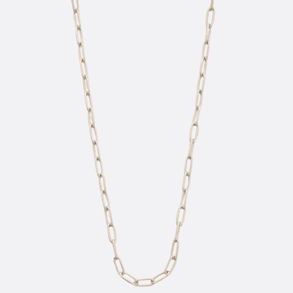 SODAJO OVAL LINK GOLD DIPPED NECKLACE