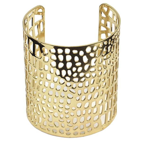 METAL WIDE CUFF BRACELET