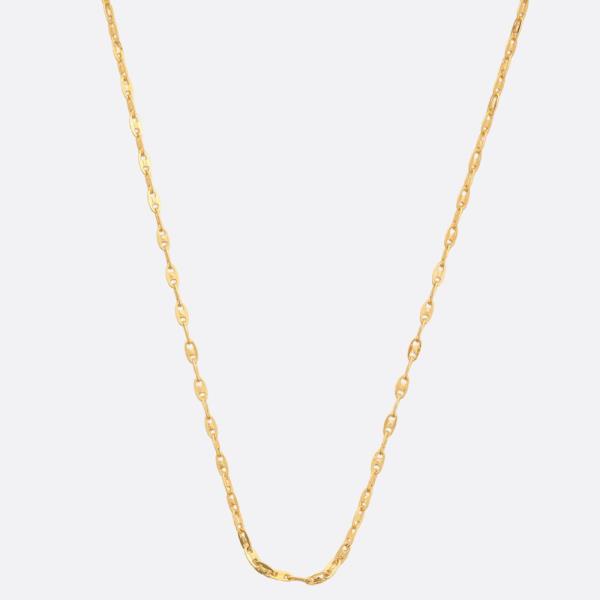 18K GOLD DIPPED METAL CHAIN NECKLACE