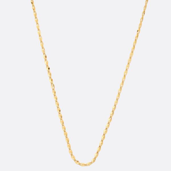 18K GOLD DIPPED METAL CHAIN NECKLACE