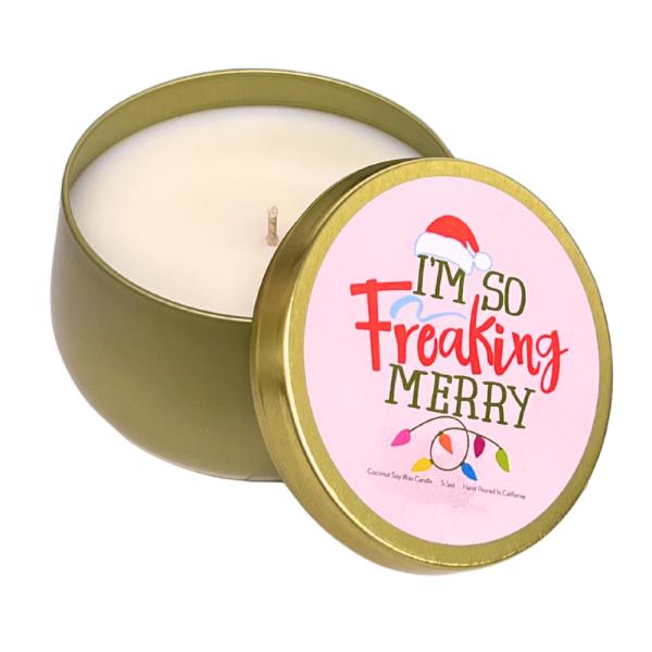 CHRISTMAS COCONUT SOY WAX CANDLE