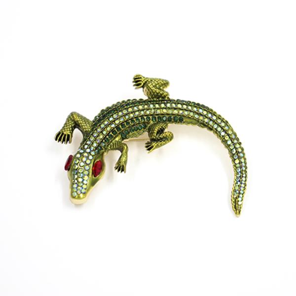 RHINESTONE LIZARD  BROOCH PIN