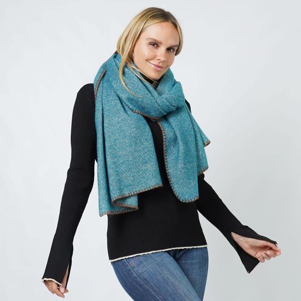 LUREX WOVEN OBLONG SCARF/SHAWL