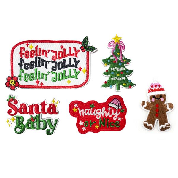 CHRISTMAS FEELING JOLLY ASSORTED PATCHES